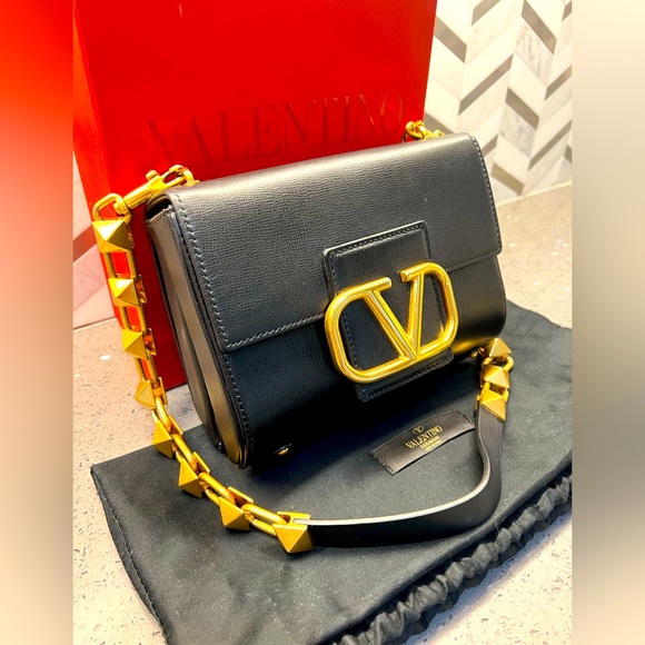 Valentino Stud Sign Shoulder Bag - Picture 5 of 15